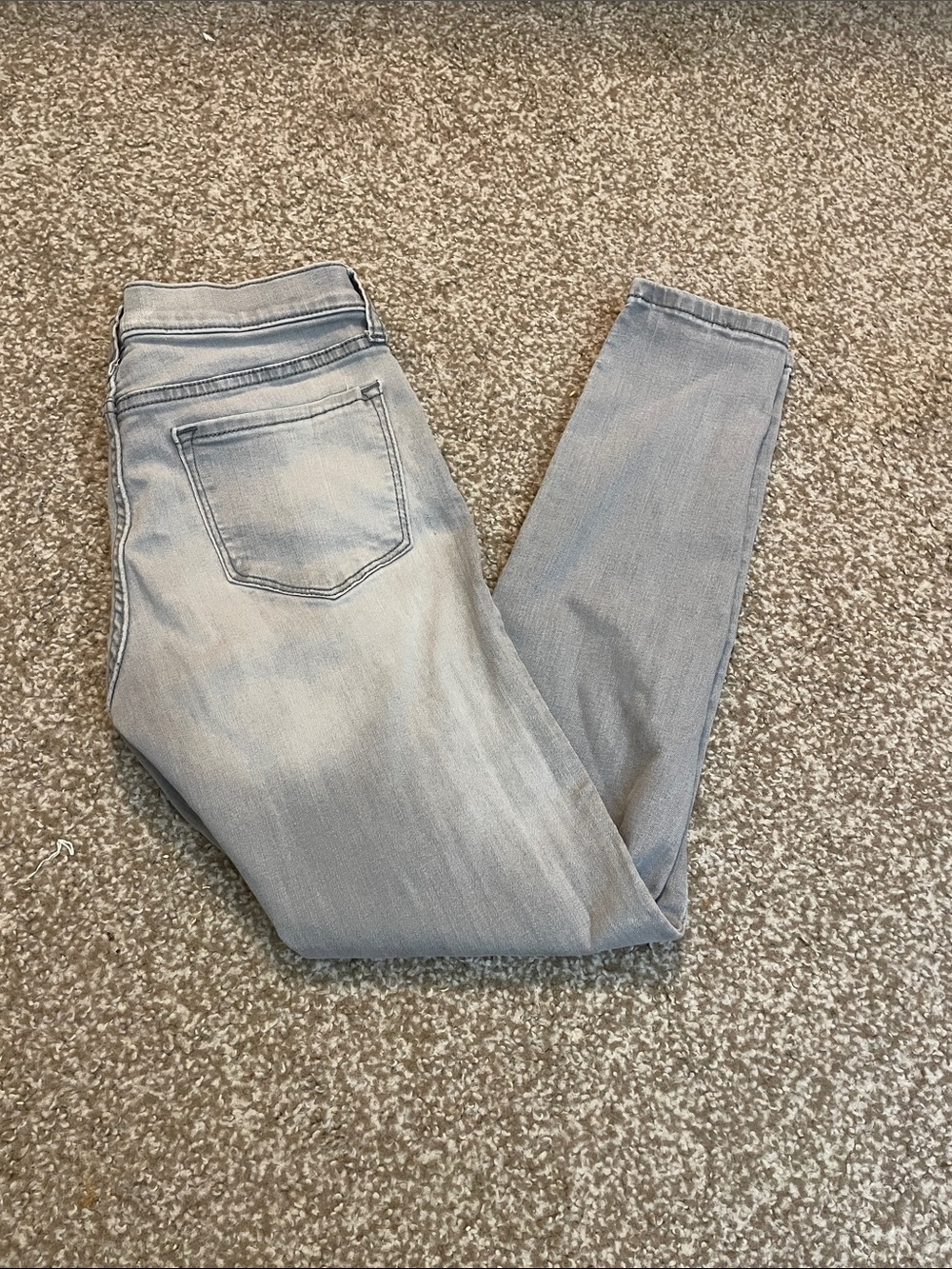 Banana Republic Light Gray Skinny Jeans
